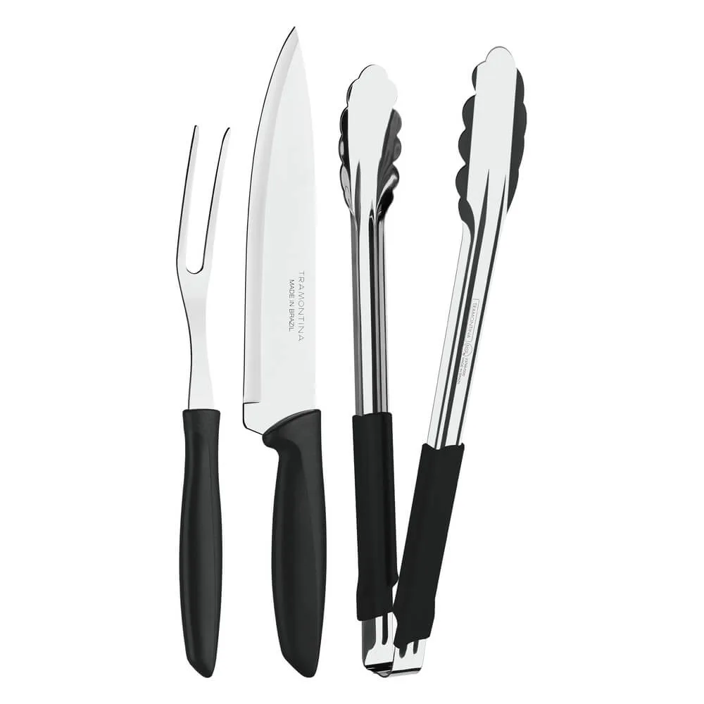 Jogo Churrasco Plenus C/peg. Inox 3pc (449)
